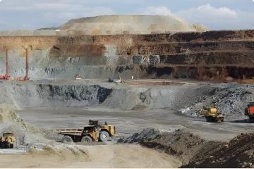 Quarry for gypsum mining